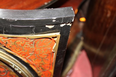 Lot 2423 - A pair of mid-Victorian ebonised and boulle...