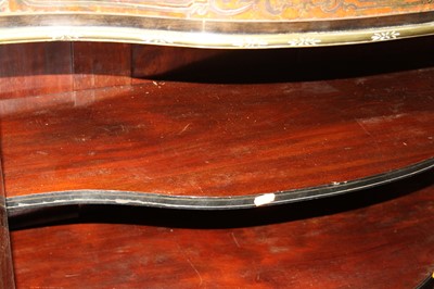 Lot 2423 - A pair of mid-Victorian ebonised and boulle...