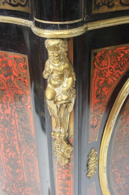 Lot 2423 - A pair of mid-Victorian ebonised and boulle...