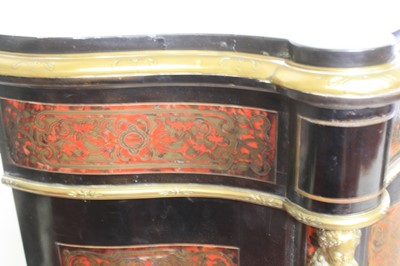 Lot 2423 - A pair of mid-Victorian ebonised and boulle...