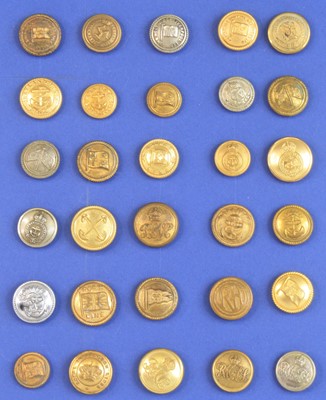 Lot 676 - A large collection of Shipping Lines buttons...
