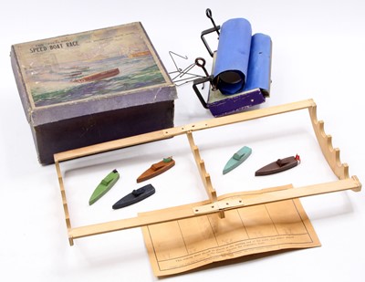 Lot 1638 - Chad Valley Escalado Speed Boat Race Game,...
