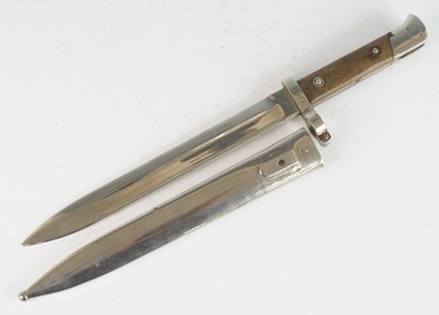 Lot 618 - An Austrian M1886 bayonet, the 24.5cm fullered...