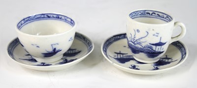 Lot 2041 - A Caughley blue and white porcelain 'toy'...