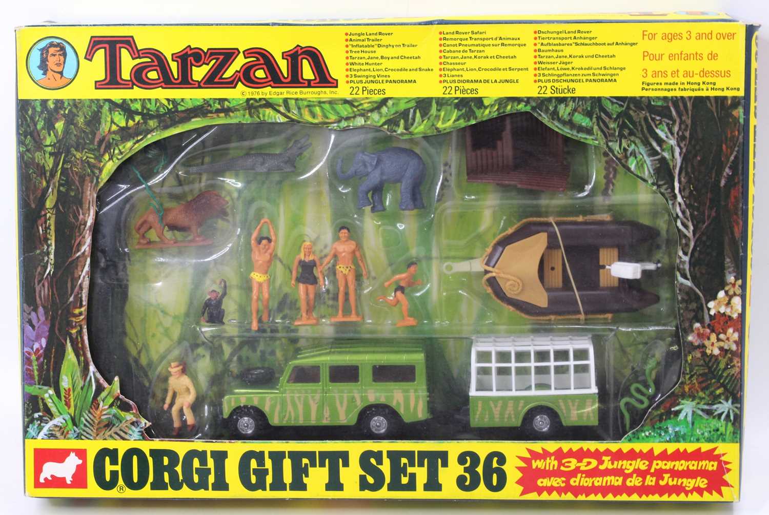 Lot 1170 - Corgi Toys Gift Set 36 Tarzan, contains Jungle...