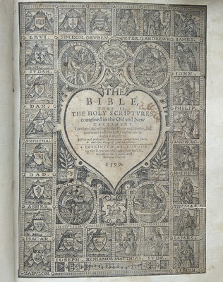 Lot 2003 - A Geneva 'Breeches' Bible, The Bible, that is,...