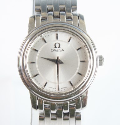 Lot 2298 - A lady's stainless steel Omega De Ville quartz...
