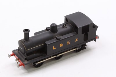 Lot 207 - Kit built 0-6-0 J72 tank loco, un-lined black,...