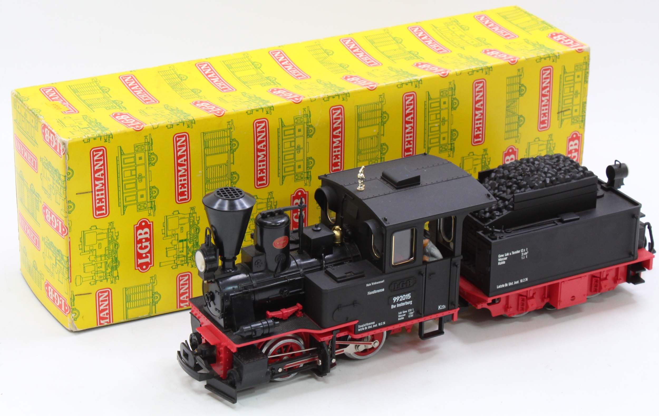 Lot 266 - LGB 2015 G scale 45mm 0-4-0 German tender