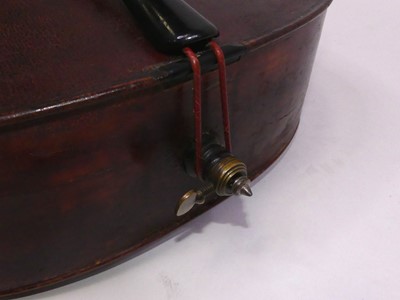 Lot 259 - A 19th century cello, having a two piece maple...