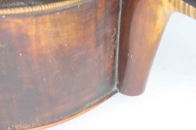 Lot 259 - A 19th century cello, having a two piece maple...
