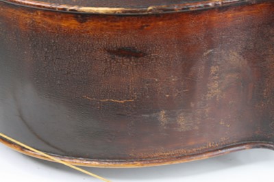 Lot 259 - A 19th century cello, having a two piece maple...