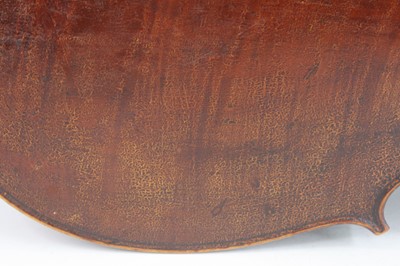 Lot 259 - A 19th century cello, having a two piece maple...