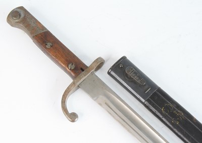 Lot 15 - A Brazilian 1908/34 pattern Mauser bayonet,...