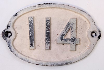 Lot 86 - An original cast iron British Railways bridge...