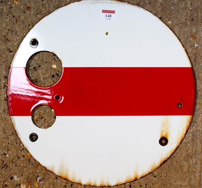 Lot 82 - An original British Railways enamel shunting...