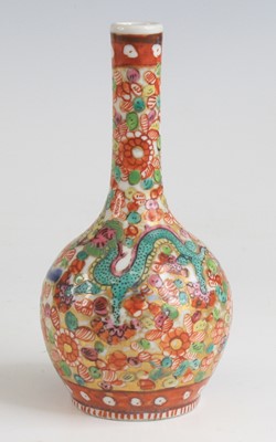 Lot 2360 - A Chinese blue and white porcelain bottle vase,...