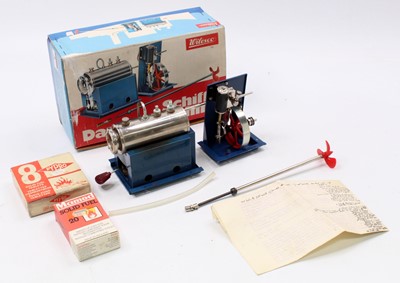Lot 8 - A Wilesco D52 marine steam engine housed in...