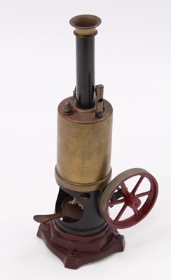 Lot 21 - A Bing vertical spirit fired steam engine...