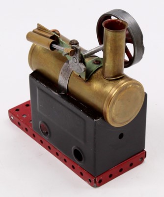 Lot 37 - A Mamod and later restored horizontal steam...