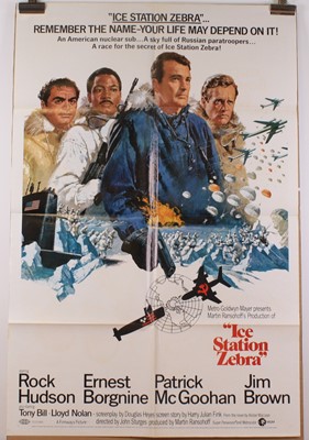 Lot 285 - Ice Station Zebra, 1968 U.S. one sheet film...