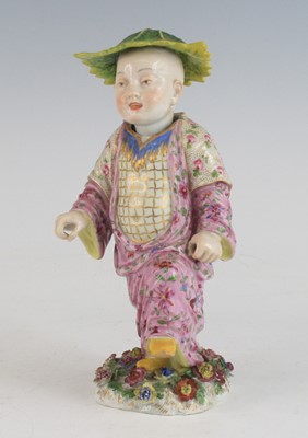 Lot 2085 - A Meissen porcelain nodding figure of a...