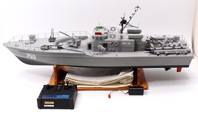 Lot 61 - A kit built radio controlled model of a radio...
