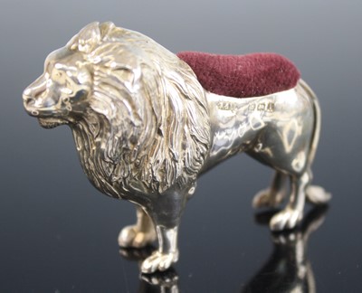 Lot 2202 - An Edwardian silver novelty pin cushion in the...