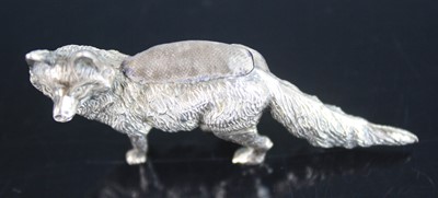 Lot 2196 - An Edwardian silver novelty pin cushion in the...