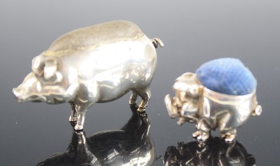 Lot 2203 - An Edwardian silver novelty pin cushion in the...