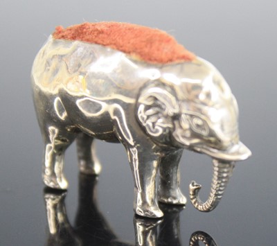 Lot 2206 - An Edwardian silver novelty pin cushion in the...