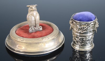 Lot 2208 - An Edwardian silver novelty pin cushion...