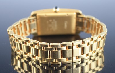 Lot 2297 - A Cartier 18ct yellow gold Tank Americaine...