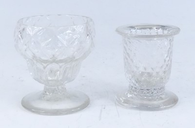 Lot 2100 - A glass monteith, circa 1750, the honeycomb...