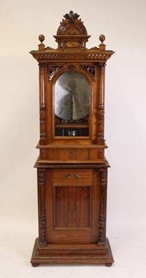 Lot 219 - A late 19th century walnut cased coin...