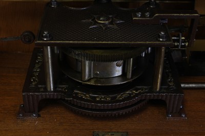 Lot 219 - A late 19th century walnut cased coin...