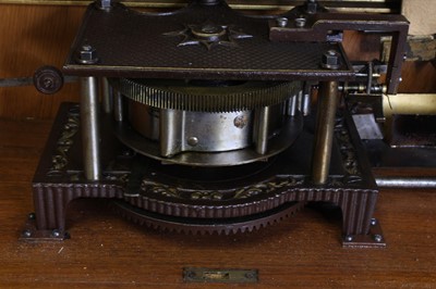 Lot 219 - A late 19th century walnut cased coin...