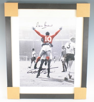 Lot 395 - England World Cup 1966, Geoff Hurst and Martin...