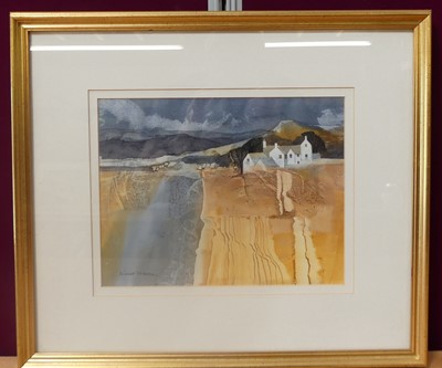 Lot 1314 - Michael Morgan (1928-2014) - White-washed farm,...