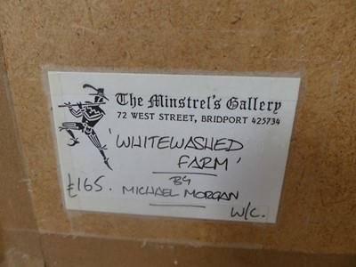 Lot 1314 - Michael Morgan (1928-2014) - White-washed farm,...