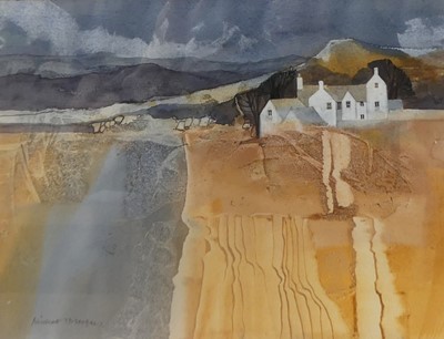 Lot 1314 - Michael Morgan (1928-2014) - White-washed farm,...