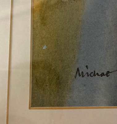 Lot 1314 - Michael Morgan (1928-2014) - White-washed farm,...