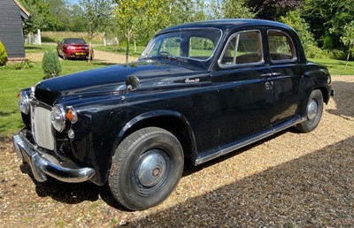 Lot 3004 - A 1956 Rover 90 four-door saloon in black....