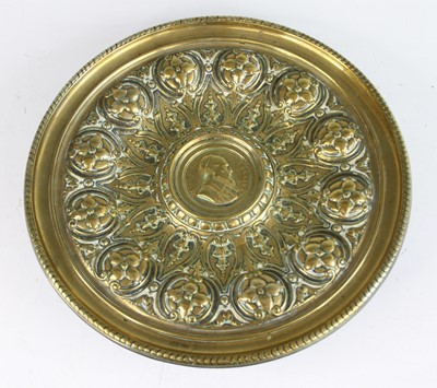 Lot 173 - A late 19th century continental brass pedestal...