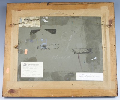 Lot 2415 - Harry Becker (1865-1928) - Swabbing the blade,...