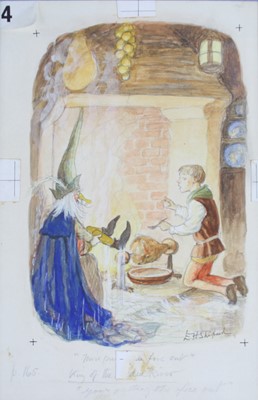 Lot 2451 - Ernest Howard Shepard (1879-1976) - The King...
