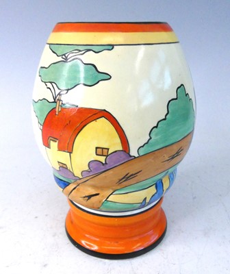 Lot 1047 - A 1930s Clarice Cliff Orange Roof Cottage...