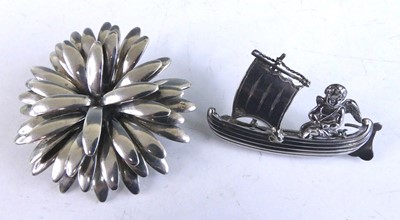 Lot 1165 - S. Christian Fogh - a Danish sterling silver...