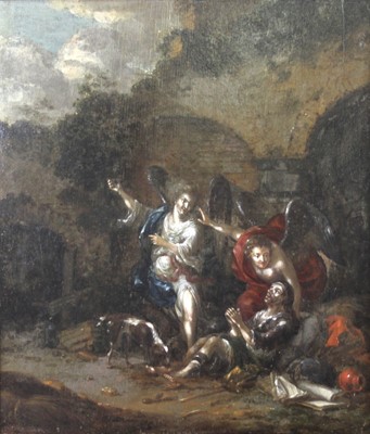 Lot 2384 - Late 17th century Flemish school - Lazarus and...