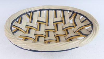Lot 1077 - A contemporary studio pottery lattice work...